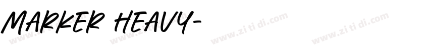 Marker Heavy字体转换